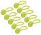 sourcing map Magnetic Cable Clips 4.3 Inch x 0.6 Inch Green Magnetic Cord Organizer Cable Ties Reusable Twist Ties for Home, Kitchen, Office, 10 Pcs