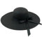 TOPWEL Womens Straw Hat Wide Brim Large Floppy Foldable Roll-Up Beach Sun Hat Packable Cap Summer Hat Beachwear with Adjustable Strap (Black)