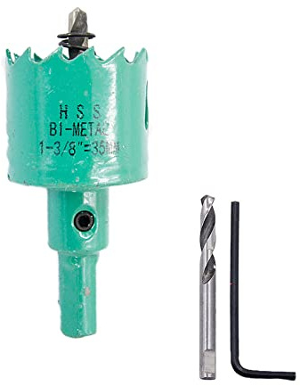35mm Hole saw LAIWEI hole cutterhole cutter,1.38 Inch HSS Annular Hole Saw Cutter Drill Bit,holes in wood,gypsum board,aluminum profiles, PVC and other materials(1-3/8)