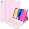 iPad 10th/(A16) 11th Generation Tastatur Hülle für 10.9 Zoll 2022/11 Zoll 2025, Abnehmbare Drahtlose Bluetooth Tastatur (Deutsch Layout, QWERTZ) für iPad 10/11 Gen- Pink