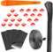 Dash Cam Cable Management Kit – Trim Removal Tool, 20 Clips with 3M Adhesive, 3m Reusable Cable Ties, 50cm Sleeve, Foam Pads, Cleaning Cloth – In-Car Wire Organiser