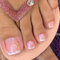 GZSYY Lot de 24 faux ongles de pieds à coller - French Nails - Ongles artificiels - Ongles d'orteils - À coller - Ongles artificiels