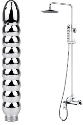 Duschkopf Handbrause, Edelstahl Sprühkopf WC Duschkopf Showerheads, Premium WC Sprühpistolendüse für Dusche Badezimmer Hygienereinigung (Sliber)