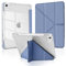 MuyDoux Custodia Origami per iPad Air 6 11 Pollici M2 2024 / iPad Air 4 5 2020/2022 10,9 con Portapenna, Angoli di Visione Multipli 5 in 1, Cover Retro Trasparente Chiaro Antiurto, Grigio Lavanda