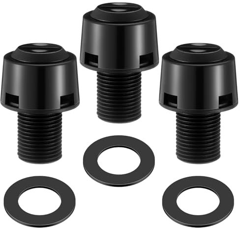 Threehoney 3 Sets Replacement Cover for P Trap Fuel Tank Vent Black Boat Fuel Tank Gas Tank Vent Replacement Cover Plastic Polypropylene Black P Trap Fuel Tank Vent Boat Engine Fuel Tanks Vent Valve