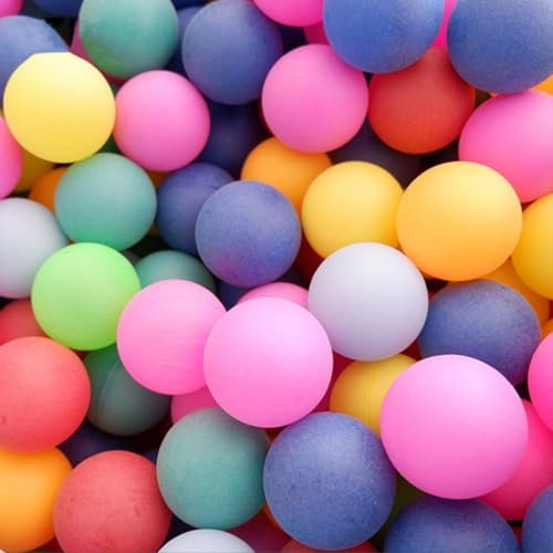 Tokaneit Pelotas de Ping Pong de Colores Mezclados, 40 Piezas Pelotas de Tenis de Mesa de Colores, Coloridas Pelotas de Tenis de Mesa, para Juegos Caseros, Regalos, Decoraciones Artesanales