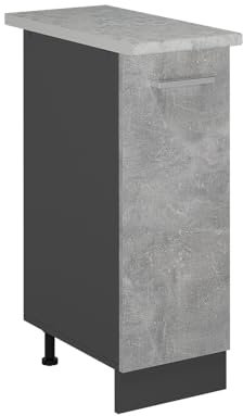 Vicco Armario de Farmacia R-Line, Hormigón, 30 cm ET Mármol