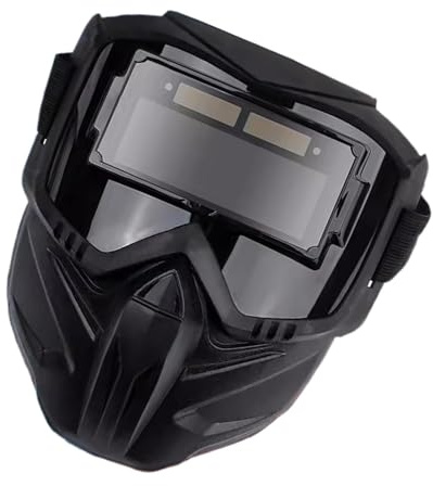 Acunny Casco de soldadura oscurecimiento del coche, casco de soldadura de visión grande - Extraíble vista grande Máscara de soldadura automática de oscurecimiento, escudo facial antivaho para proteger