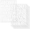 5 Sheets 215 Pieces Iron on Letters and Numbers - Heat Transfer Vinyl for Custom DIY Shirts, Mugs, Bags, and More