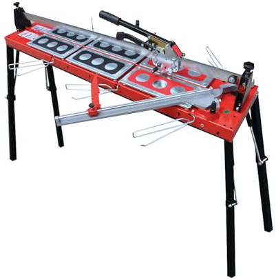 Fliesenschneider GigaCut 1200 mm – höhenverstellbar mit Klappfüßen – für präzise Längs- und Diagonalschnitte