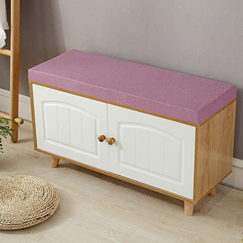 Lila Lange Bankkissen 80x40x5cm Weich 5cm Dickes Sofakissen In/Outdoor Couchkissen Esszimmerstuhl Auflage Terrasse & Schaukel Sitzkissen