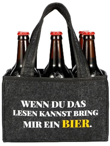 trabag Männerhandtasche Bier Männer, Bier Geschenke für Männer Geburtstag, Geburtstagsgeschenk für Männers, Männergeschenke zum Geburtstag (Bier)