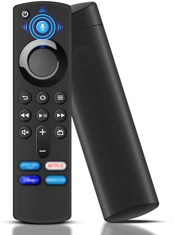 Télécommande vocale de rechange AMZ Smart TV Stick (2, 3ème génération, 4K, 4K, 4K, Lite, HD), télécommande vocale de 3ème génération compatible avec Insignia/Toshiba Smart TV AMZ F-ire TV Cube