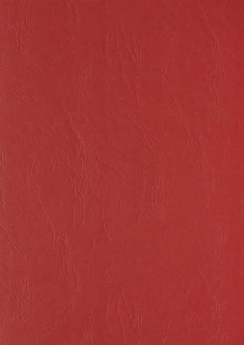 Clairefontaine 2773C Deckblätter - Rückwände, Karton mit Lederstruktur, DIN A4, 240 g/m², 100 Stück, rot