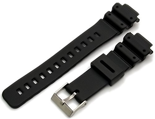 Watch Strap Black Resin 16mm fitting, 25mm shoulders Casio G-Shock models