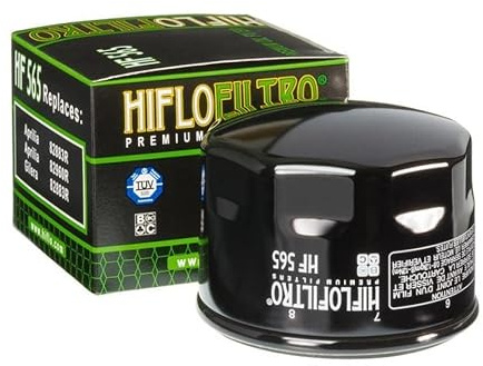 Filtro olio Hiflofiltro per Aprilia 750 Shiver moto 2008-2012 HF565 / 82883R / 82960R Nuovo di zecca