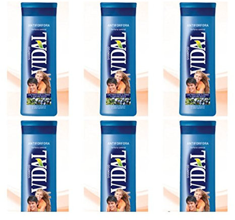6 X DOCCIA SHAMPOO PER CAPELLI VIDAL ANTIFORFORA anti forfora