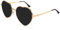 Dollger Herz Sonnenbrille dünn Metall Rahmen Lovely Style für Frauen, Schwarz