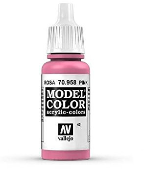 Vallejo 958 Model Colour Pink 17ml Paint Dropper Bottle