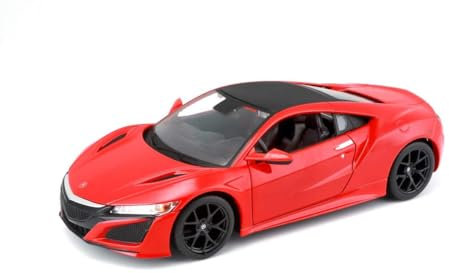 Maisto 2018 Acura NSX Red with Black Top 1/24 Diecast Model Car