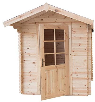 CABEX CO. S.r.l. - Casetta Ricovero Attrezzi da Giardino in Legno, Sistema Block House, Doghe Spessore 19 mm. Modello [BLOC2x2/19]