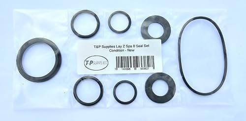 Lay Z Lazy Spa Gummidichtungsset A + B/C plus Pumpen-O-Ringe – 8 Dichtungen – passend für Airjet-Modelle