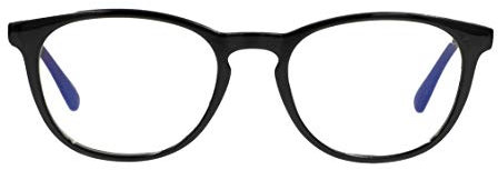 Foxmans™ Stylish Blue Light Blocking Glasses for Men & Women | Protection Against Computer & Digital Eye Strain, Dry Eyes, Headaches & Blurry Vision | Little Starr Everyday Lens (Black)