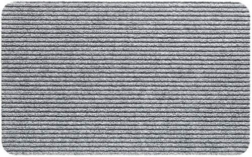 Nadelfilz Fußmatte als Schmutzfangmatte Hell-grau - Innen Fußabtreter als Sauberlaufmatte 40x60 cm - Rips-Matte als rutschfester Fussabstreifer für Eingangsbereich, Haustür, Flur