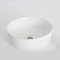 Milano Art Modern White Ceramic Round Countertop Bathroom Basin Sink - 360mm