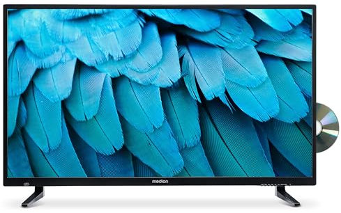 MEDION 100,3 cm (40 Zoll) Full HD Fernseher (integrierter DVD-Player, Triple Tuner Receiver DVB-T2 DVB-C DVB-S2, 2 x HDMI, USB, Sleeptimer, Mediaplayer, VESA, CI+, MD 840001)