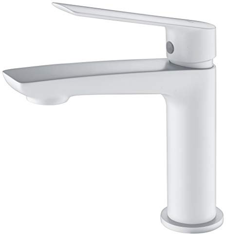 Grifo de lavabo monomando Imex Luxor Blanco BDX023-1BL