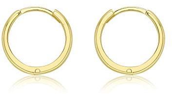 CARISSIMA Damen-Ohrringe kleine Huggy-Creole Gelbgold 9kt 13mm