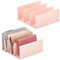 mDesign Clutch Organizer – praktische Handtaschen Aufbewahrung mit 5 Fächern für Clutches, Geldbörsen, Kartenetuis etc. – Portemonnaie Ablage aus Kunststoff – 2er-Set – hellrosa
