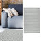 Teppich Outdoor 90x150 cm │Kunststoff grau-weiß│ Bodenmatte für Außenbereich (1 x Teppich grau/weiß)