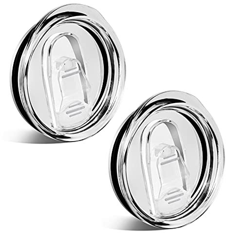 YiePhiot 20 oz Skinny Tumbler Replacement Lids Spill Proof Splash Resistant Lids Covers for 2.76in cup mouth Fit for YETI Rambler and More Tumbler Cups (20 oz, 2 Pack)