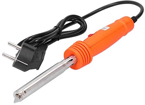 Fafeicy Strumento per Saldatore, Kit per Saldatore 220V 16A Elettronica con Interruttore Forniture per Riparazioni di Saldatura Elettrica Spina Europea a Gomito da 80 W, Ferramenta Per La Casa