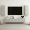 Susany TV Cabinet Set Wall-mounted TV Cabinets Floating TV Stand Cabinet TV Unit Multimedia Storage Shelf Wall Mount Entertainment Unit Chipboard 5 Piece Concrete Grey