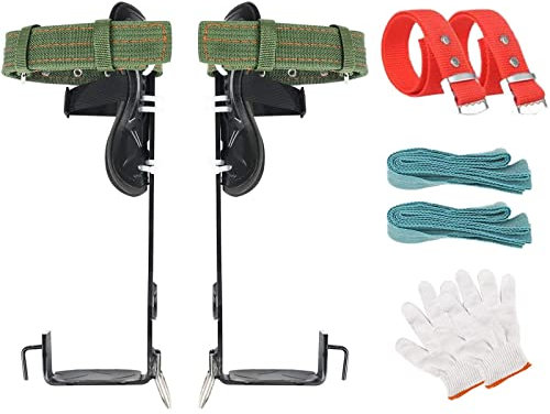 Ramponi Tree Climbing, Professionale Antiscivolo Ramponi per Alberi, accessori forestali, Arrampicarsi sugli Alberi Artefatto per Caccia e Picking Fruit, 2 Claws, Leggero e portatile