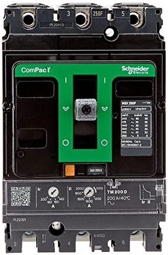 Schneider Electric ComPacT NSX C25F, Leistungsschalter MCCB 3-polig, 200A, Fest