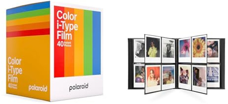 Polaroid Color Film für i-Type - x40 Filmpaket & Fotoalbum - Groß - 6044