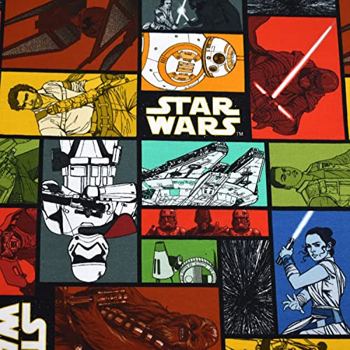 MAGAM-Stoffe Super Helden Jersey Kinder Stoff Oeko-Tex Meterware 50cm (Star Wars Comic)
