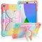 VOFOLEN Hülle für iPad 9/8/7 Generation mit Stifthalter Schmetterling Ständer für Kinder Mädchen Robuste Stoßfeste Cover Schutzhülle für iPad 9./8./7.Generation 10,2 Zoll 2021/2020/2019,Roségold