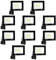 loyal 10 Pack Foco LED Exterior 20W, Alto Brillo 2000LM Proyector LED Exterior Iluminación 6000K Blanco Frío, Luz de Seguridad Impermeable IP65, Lampara LED Pared Techo para Jardín Garaje Terrazas