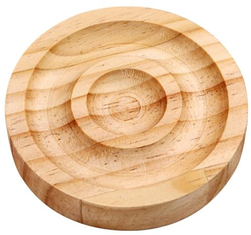 VILLCASE Bamboo Display Plate Wrist Rest Mouse Support Round Jewelry Organizer Tray for Bracelet Hand Pillow Display and Bead Design