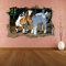 Wanddeko Cute Baby Goats Animal 3D Wall Sticker Mural Decal Kids Bedroom Home Decor Da12 55x80cm
