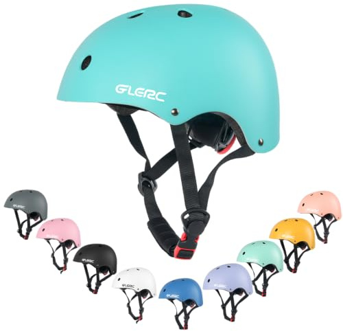 Glerc Kinder Fahrradhelm, geeignet für Fahrrad, Scooter & Skate geeignet, für Jungen und Mädchen von Kleinkind bis Jugend, Kopfumfang verstellbar und Mehrfarbig