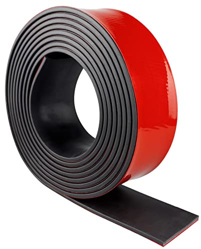 Bande de caoutchouc auto-adhésive en néoprène solide pour sceller, couvrir le sol, protéger des vibrations, faire des joints, et pour des projets de bricolage, 50 mm (l) × 3 mm (E) × 6 m (L)