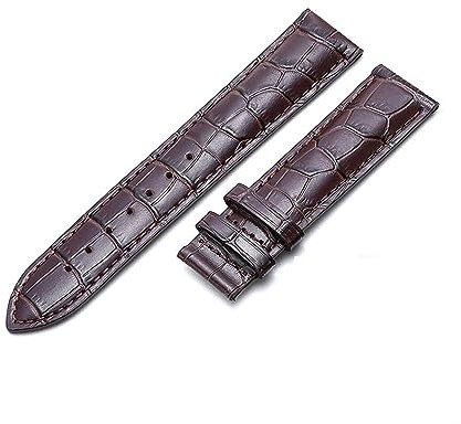 WAHRE Echtes Lederarmband passend for Tissot passend for Le Locle T41 T006 PRC200 Uhrenarmband 18 19 20 21 22 mm Handgelenkgürtel Armband 1853 Uhrenarmband(Brown no Clasp,20mm)