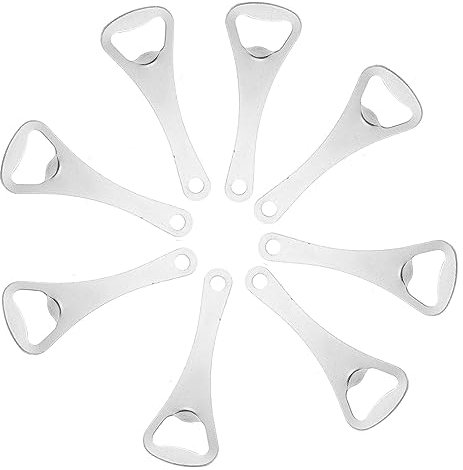 LALAFINA 20st Flaschen Öffner Für Bierflaschen Bierdeckelentferner Flaschenöffner Aus Stahl Flaschenöffner Für Barkeeper Coole Biergeschenke Metall Reisen Rostfreier Stahl Hardware