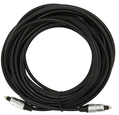 Dpofirs Cavo Audio Ottico, Cavo Audio in Fibra Cavo Ottico Digitale per, TV, Cavo Ottico Placcato Oro per Soundbar, per Cavo Toslink (10 metri/32,8 piedi)